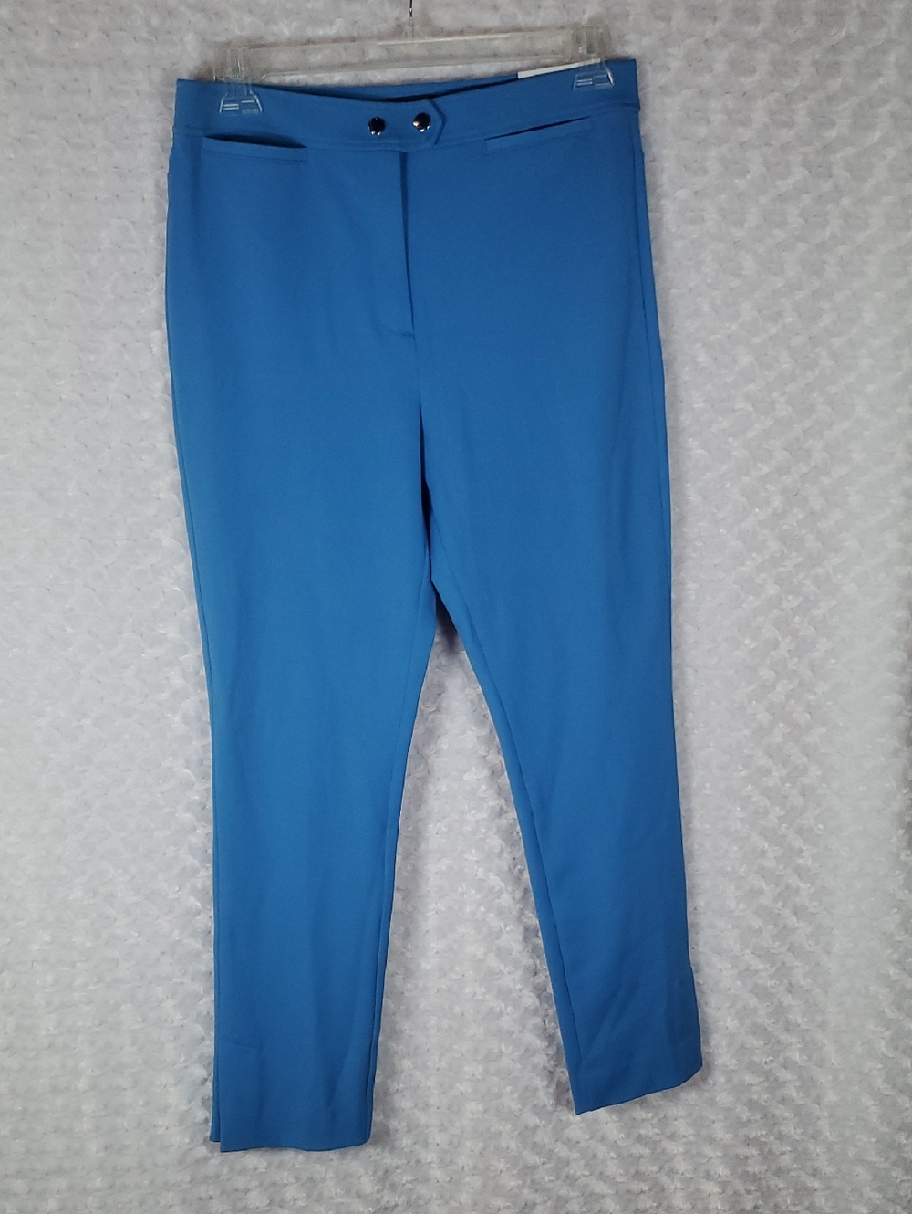 Ann Taylor Bright Blue Cropped Ponte Pants size 10